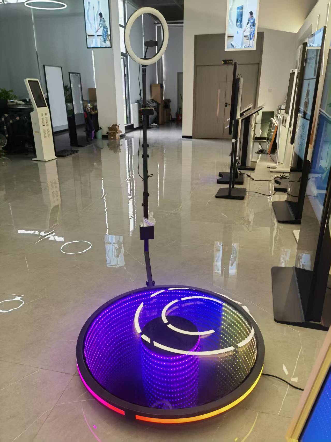 360 Photoboothi ​​LED -videokabiin