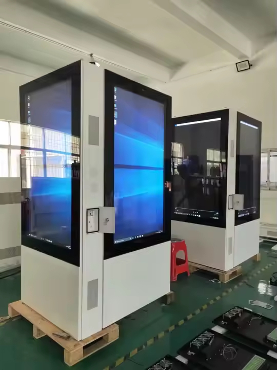 49 55 65 -tolline välistingimustes AG AR Glass 4K kahepoolsed digitaalsed märgistused 4G -ga